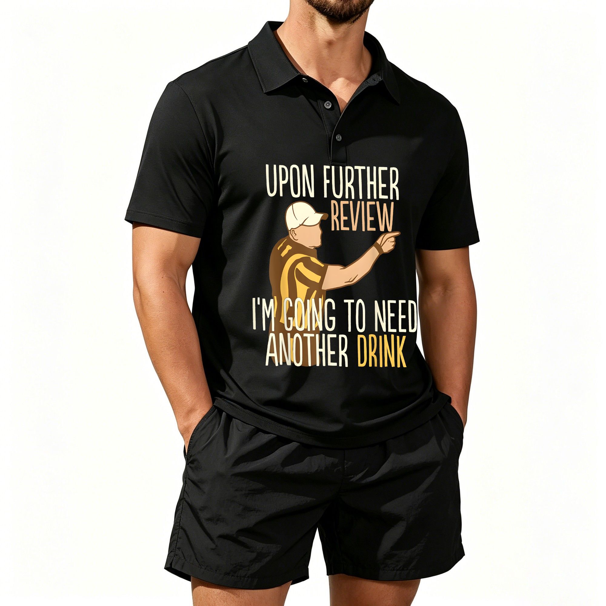 Watches & Jewelry Tsukiu - Men's Polo Shirt and Beach Shorts