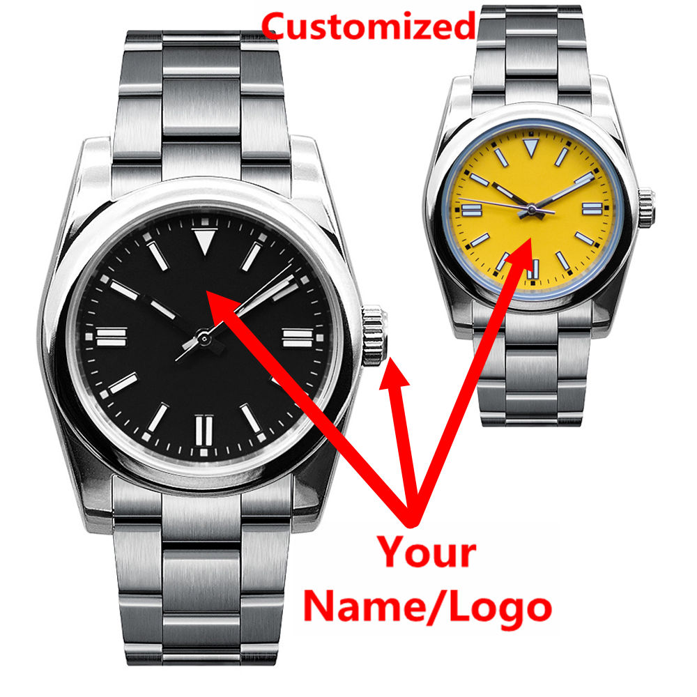 Mens Mechanical Watch - Custom Logo Mens Watch Sapphire Luxury
