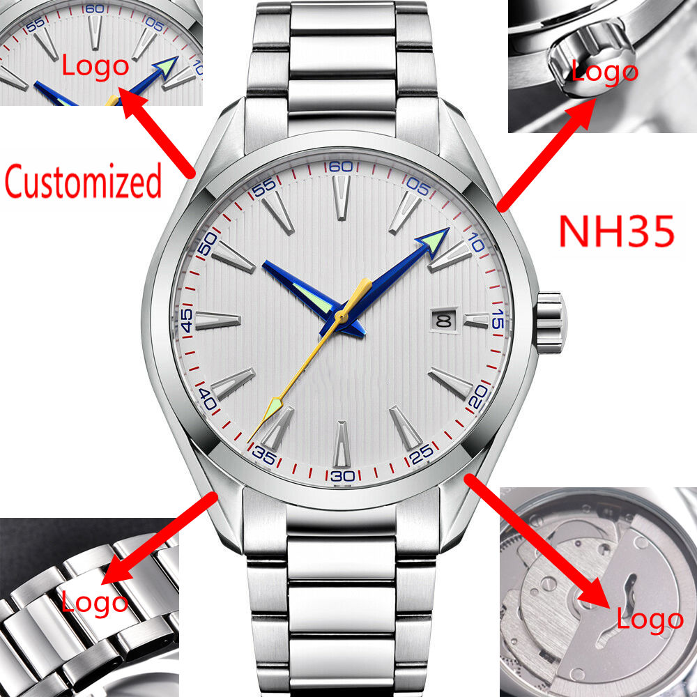 Mens Mechanical Watch - Custom Logo 41mm Men Miyota/NH35 Automatic