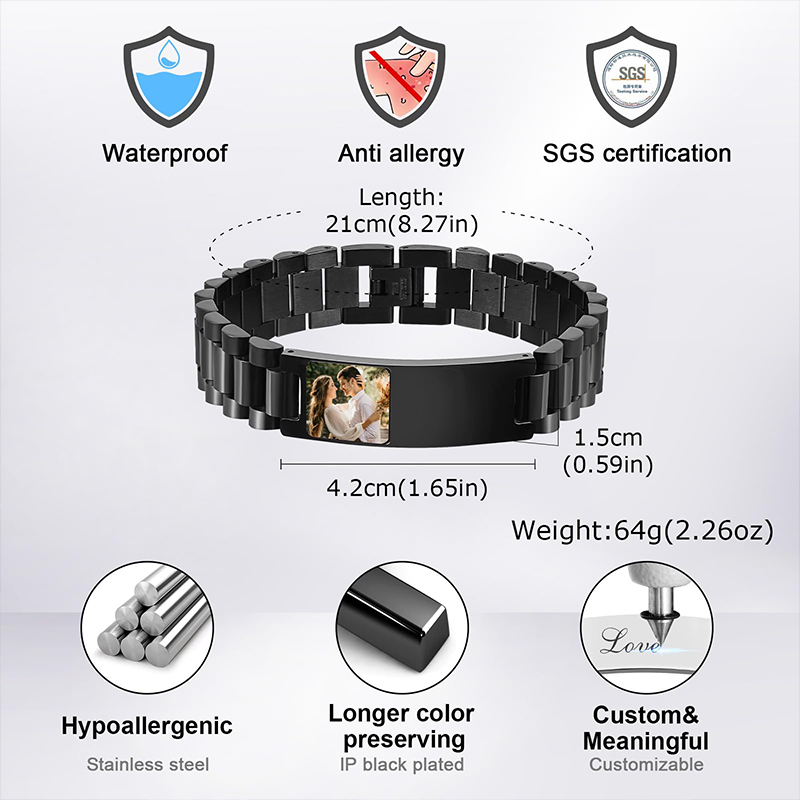 Custom Picture Text Bracelet W - огляд і ціна Jewelry Clasp Watches