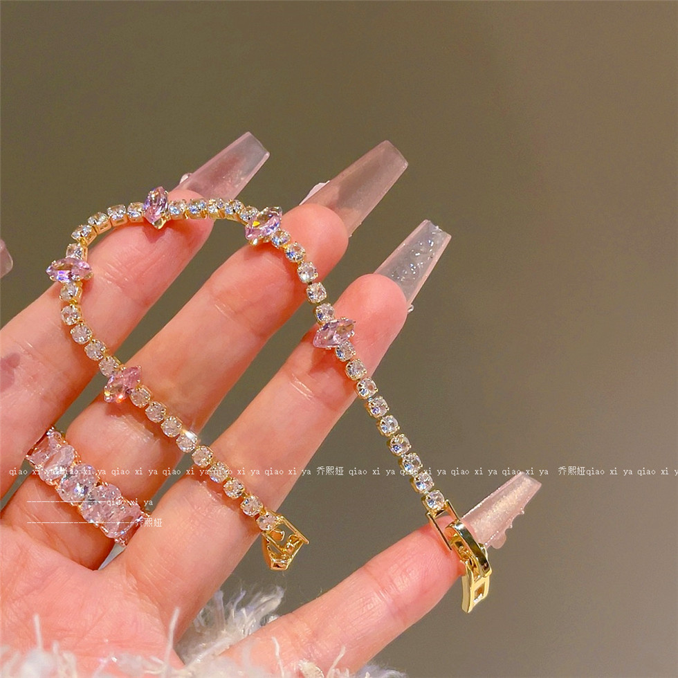 Pink Full Diamand Zircon Brace - огляд і ціна Best Jewelry Watches For Women