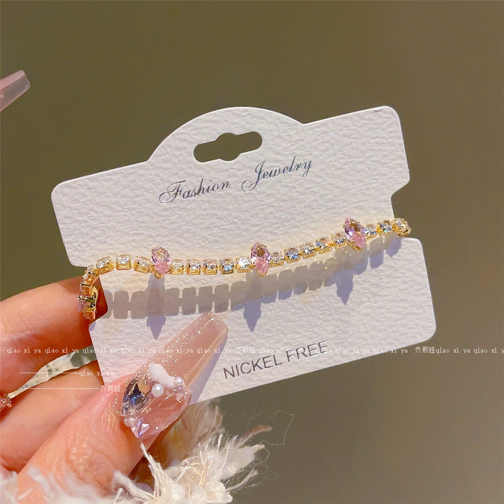 Pink Full Diamand Zircon Brace - огляд і ціна Best Jewelry Watches For Women