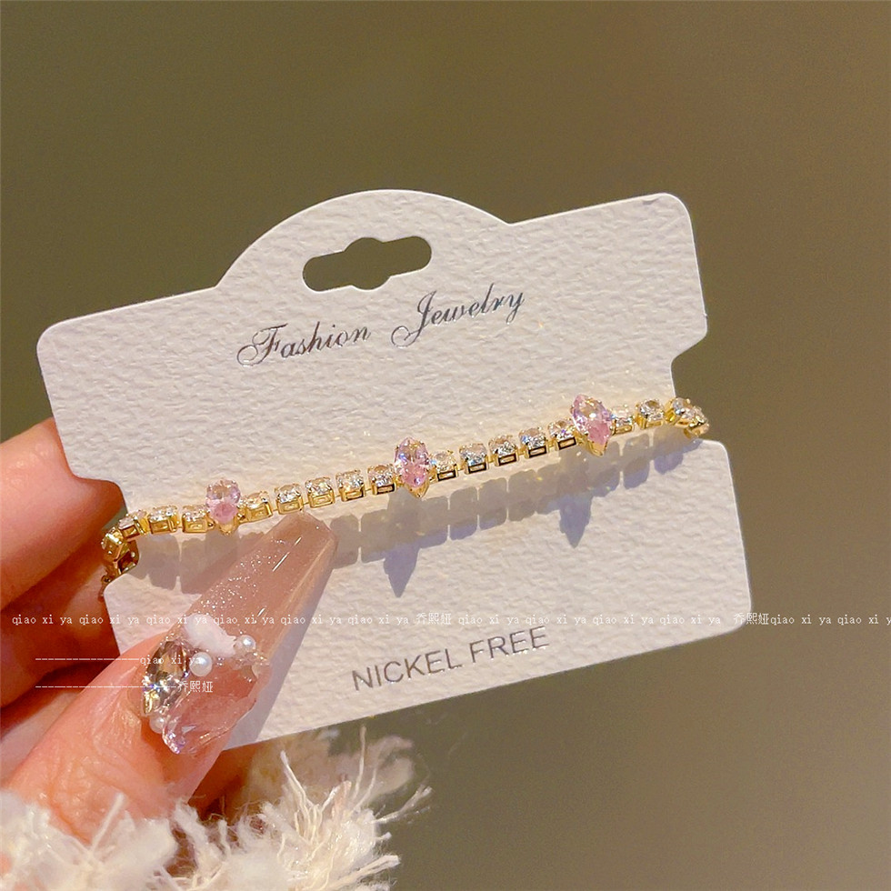Pink Full Diamand Zircon Brace - огляд і ціна Best Jewelry Watches For Women