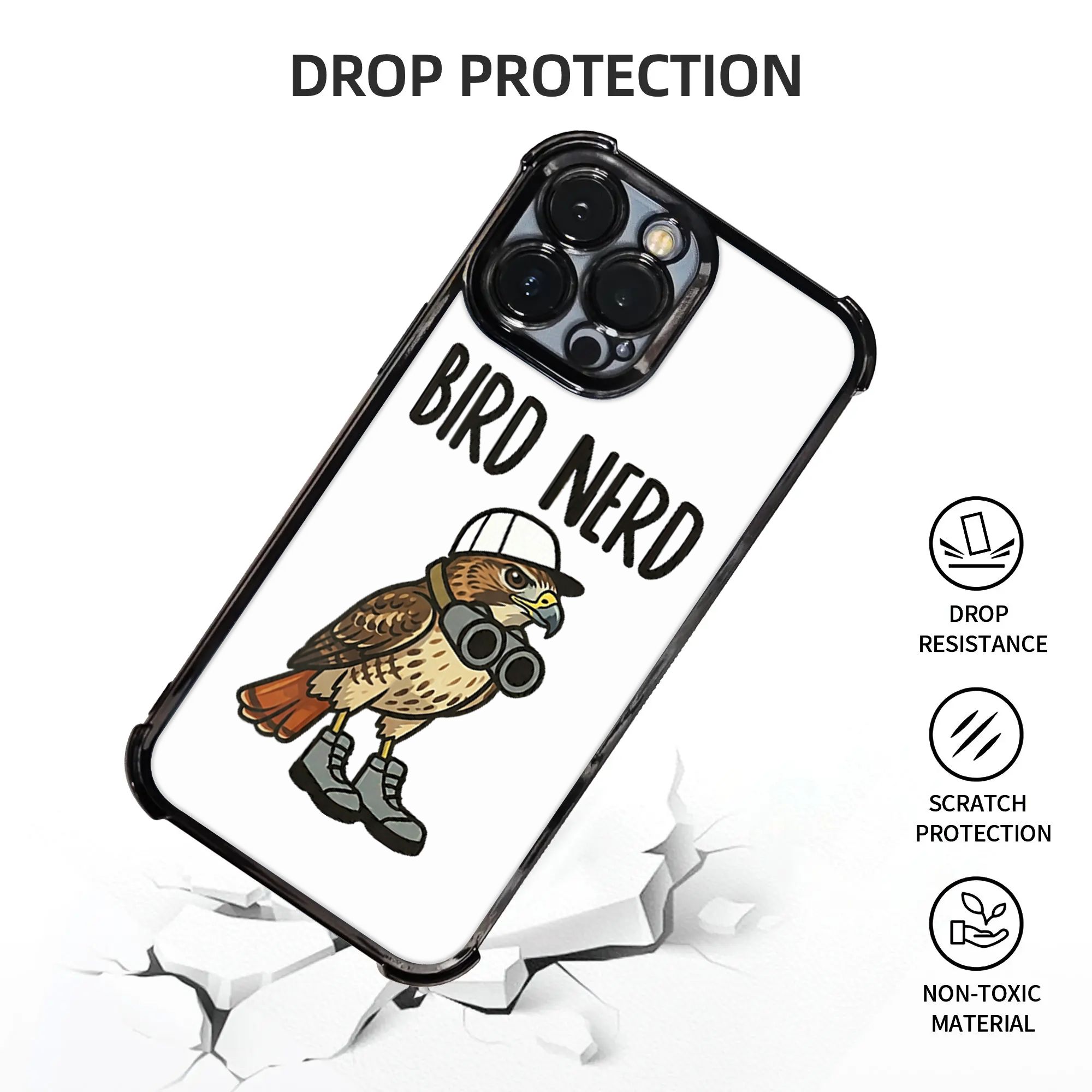 Funny Bird Nerd Watching Red T - огляд і ціна Watches & Jewelry Tsukiu