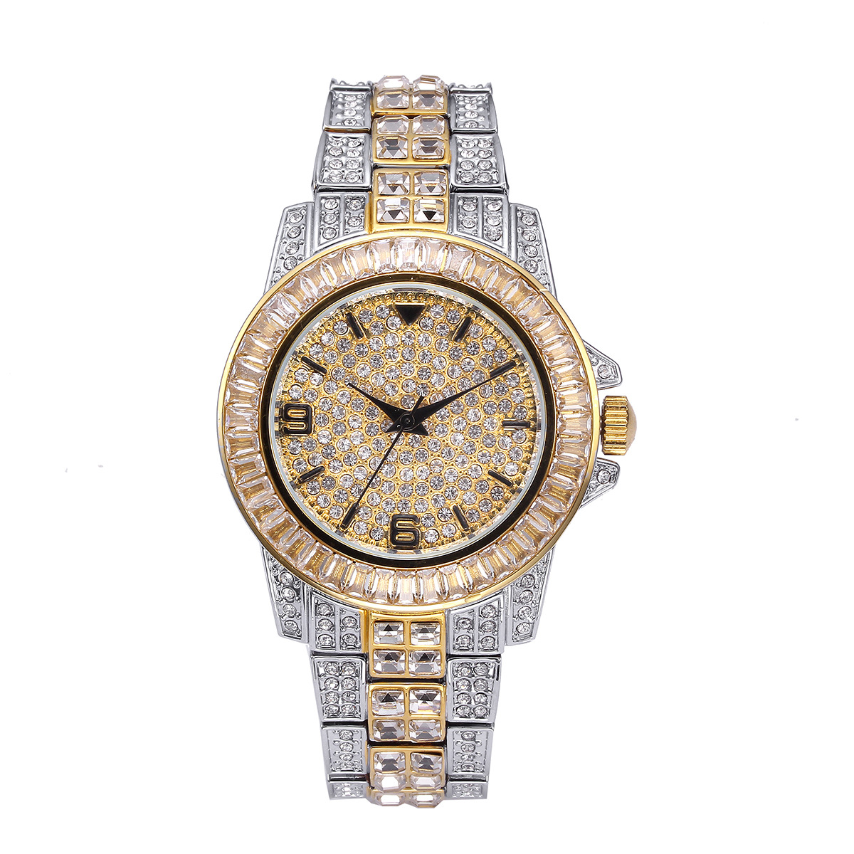 Luxury Full Stone Quartz Watch - огляд і ціна Jewelry Watches Women