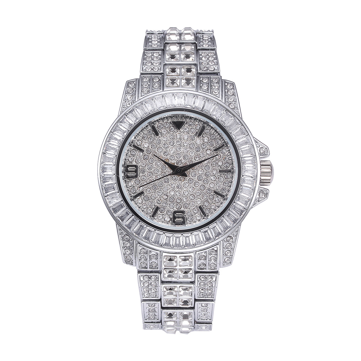 Luxury Full Stone Quartz Watch - огляд і ціна Jewelry Watches Women