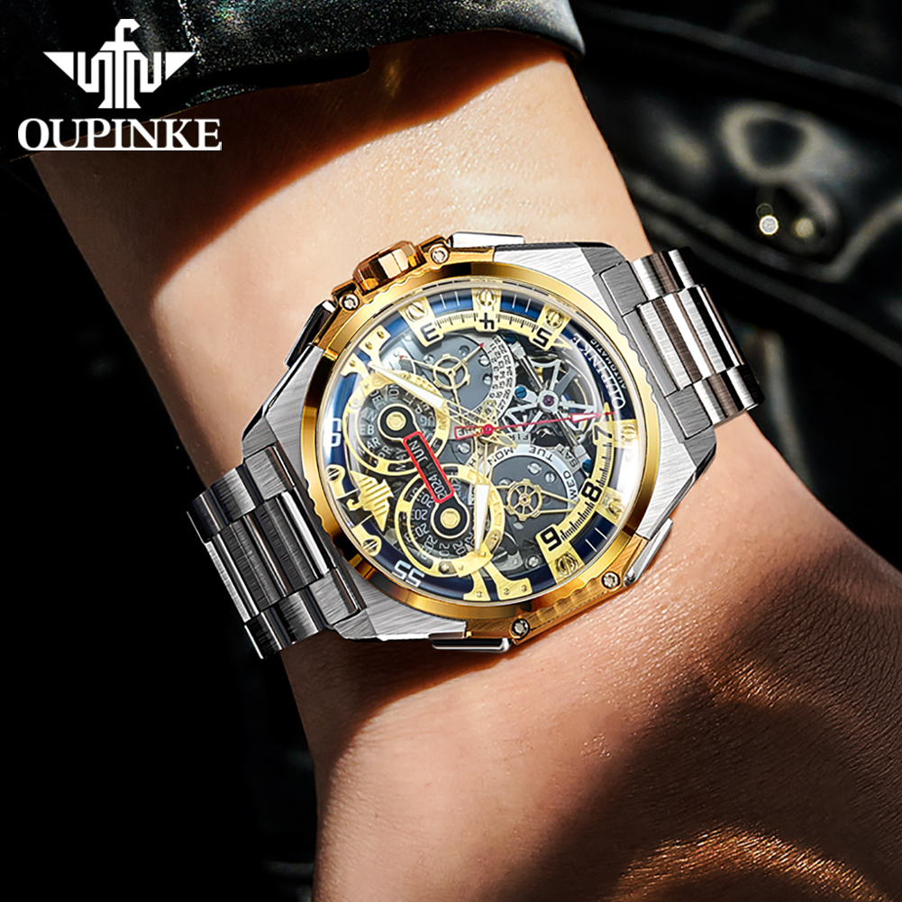 OUPINKE Men's Watches Top Bran - огляд і ціна Mens Mechanical Watch