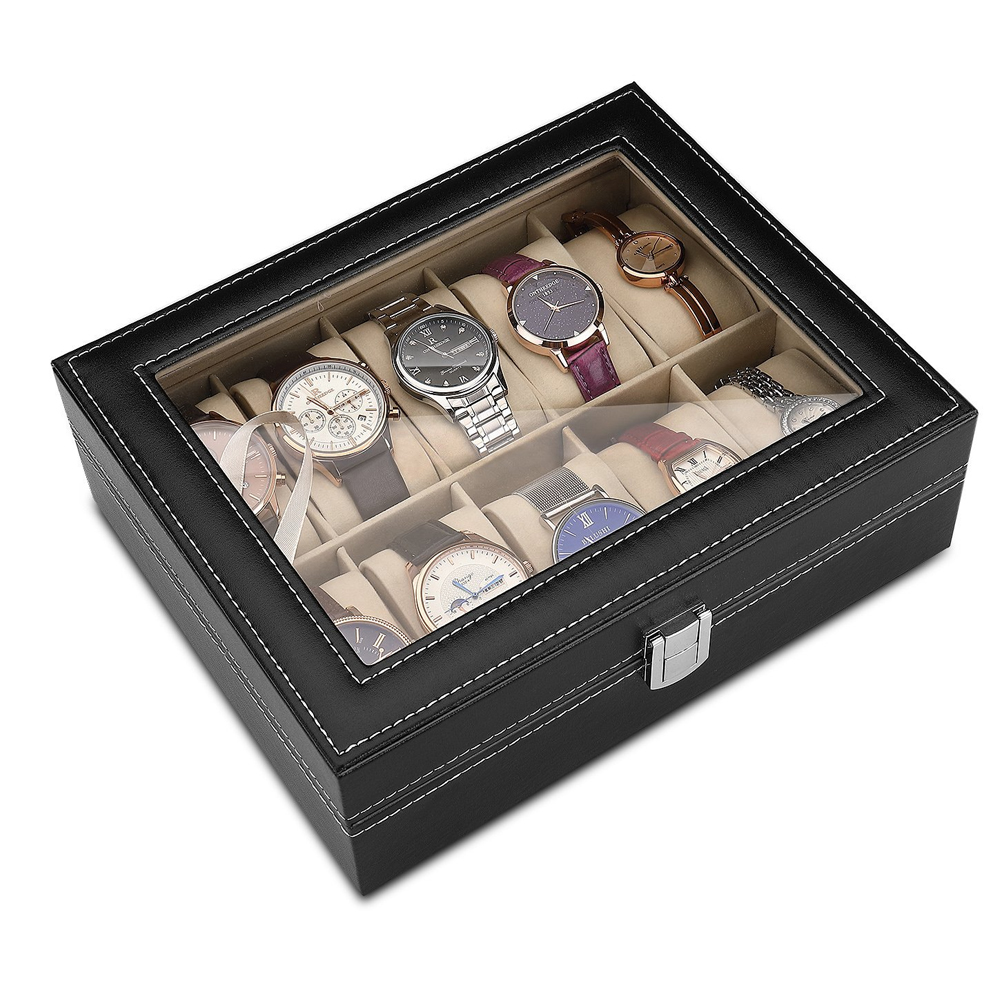 10-bit PU Leather Gray flannel - огляд і ціна Best Jewelry Watches For Women