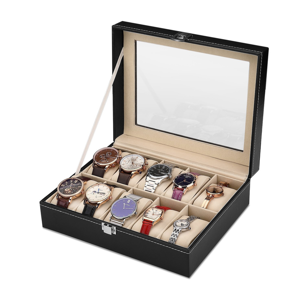 10-bit PU Leather Gray flannel - огляд і ціна Best Jewelry Watches For Women