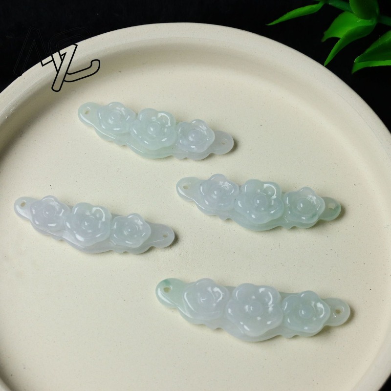 1pc Natural Jadeite Emerald Fl - огляд і ціна Luxury Gifts Jewelry & Watches Namfleg Mostar