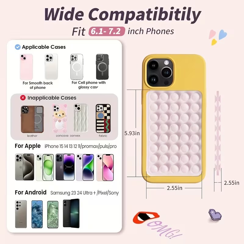 2-Pack Silicone Suction Phone  - огляд і ціна Watches & Jewelry Tsukiu