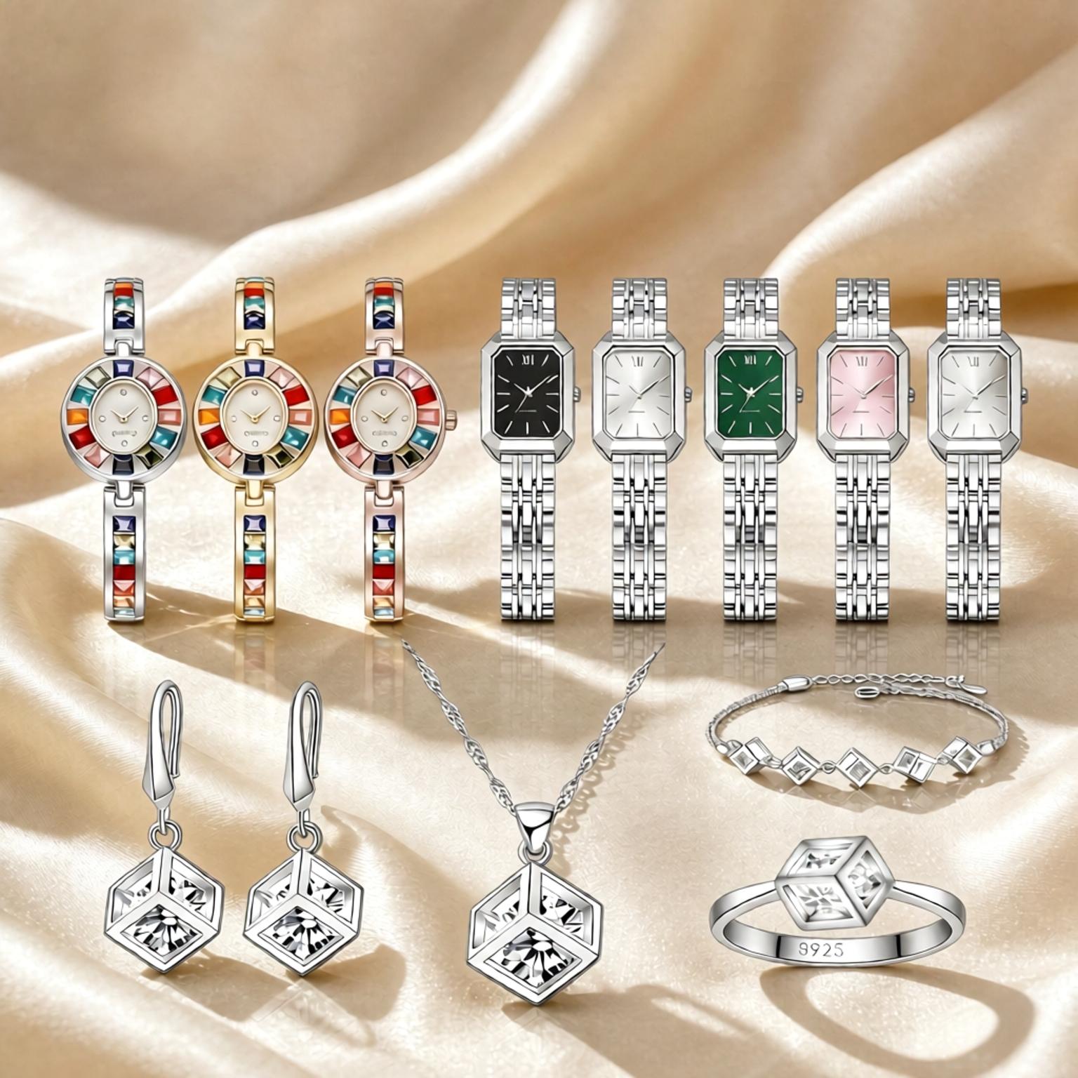 Luxury 925 Sterling Silver Geo - огляд і ціна Best Jewelry Watches For Women