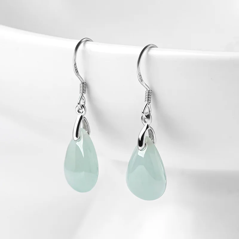 Burmese Jade Water Drop Earrin - огляд і ціна Luxury Gifts Jewelry & Watches Namfleg Mostar