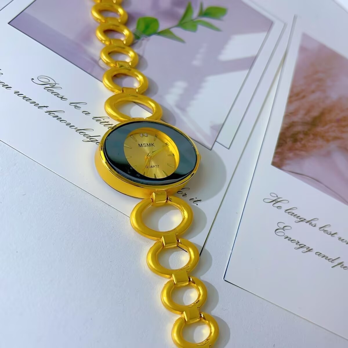 New American 24K Gold Plated W - огляд і ціна Jewelry Clasp Watches