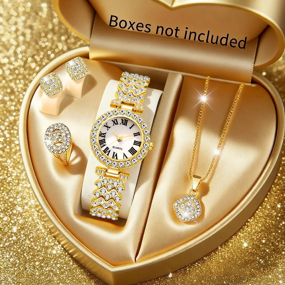 2026 5pcs Elegant Rhinestone W - огляд і ціна Jewelry Clasp Watches